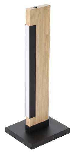 Camacho LED Table Lamp Black, Wood