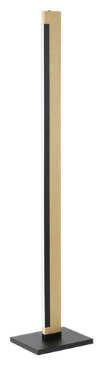 Camacho LED Floor Lamp Black, Wood