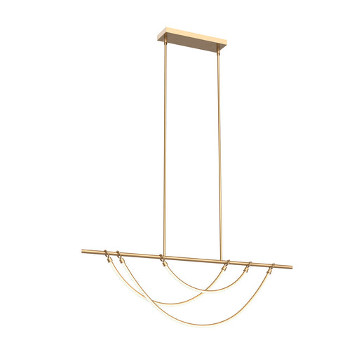 Aryas LED Island Pendant Vintage Brass