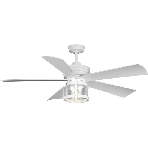Progress Lighting - P250011-028-WB - 56"Ceiling Fan - Midvale - Satin White