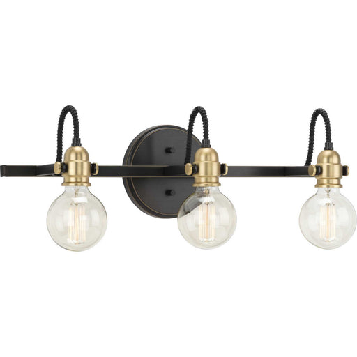 Progress Lighting - P300191-020 - Three Light Bath Bracket - Axle - Antique Bronze