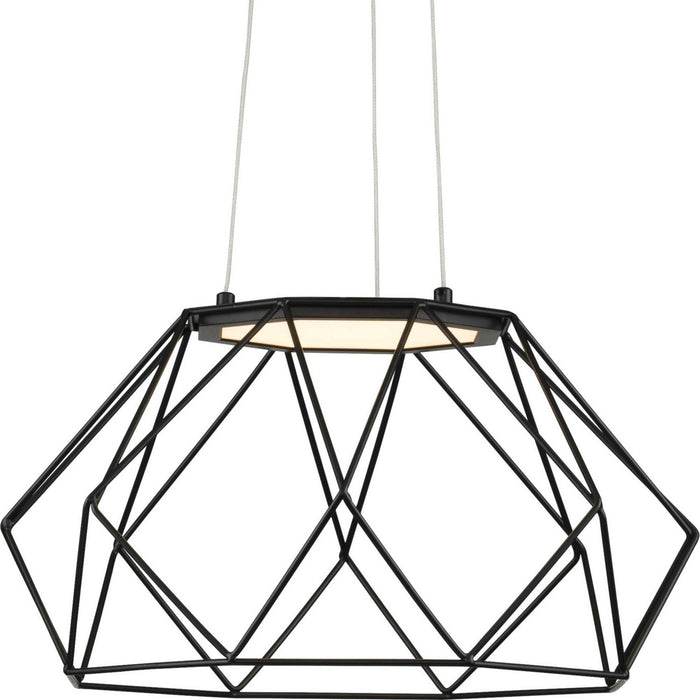 Progress Lighting - P500319-031-30 - LED Pendant - Geodesic LED - Matte Black