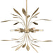 Progress Lighting - P500415-168 - Six Light Pendant - Mariposa - Antique Gold