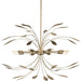 Progress Lighting - P500416-168 - Eight Light Pendant - Mariposa - Antique Gold
