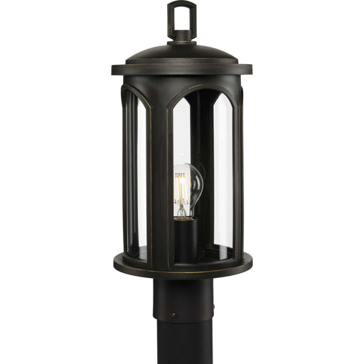 Gables One Light Post Lantern Antique Bronze