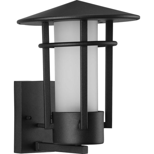 Exton One Light Wall Lantern Textured Black