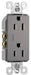 Legrand - 885TRNICC12 - Duplex Tamper-Resistant Outlet - radiant - Nickel