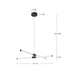 Kuzco Lighting - CH18537-BK - LED Chandelier - Akari - Black