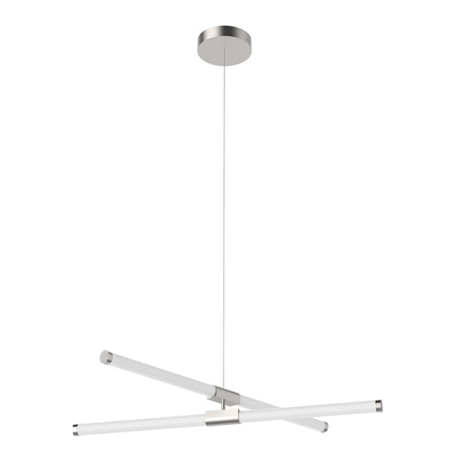 Akari LED Chandelier Brushed Nickel