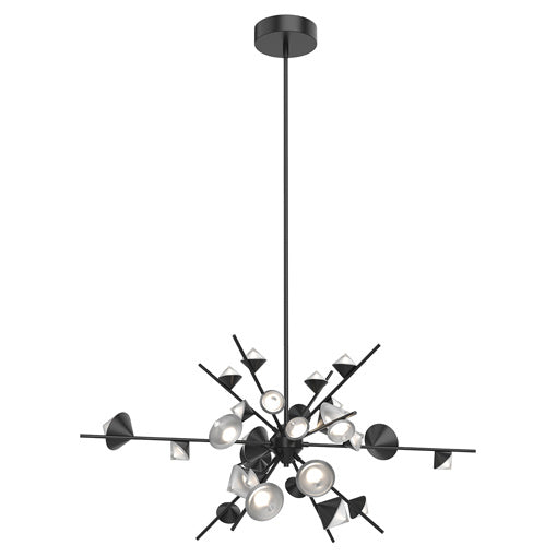 Geode LED Chandelier Black