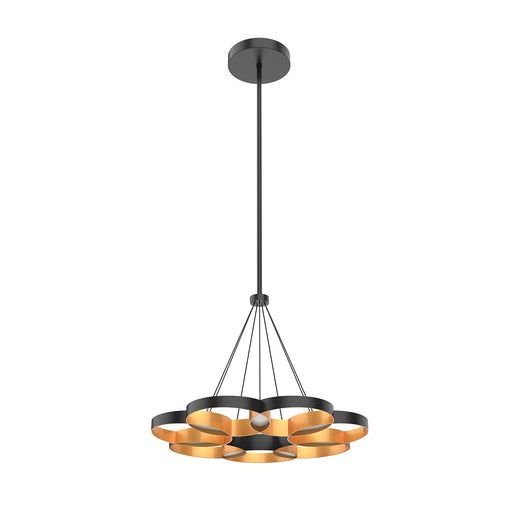 Maestro LED Chandelier Black/Gold