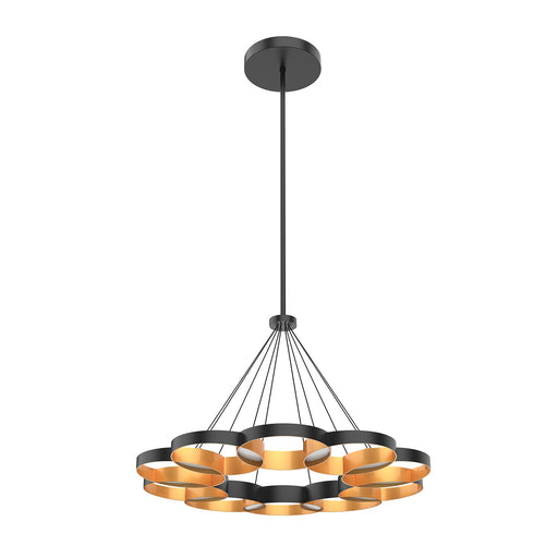 Maestro LED Chandelier Black/Gold