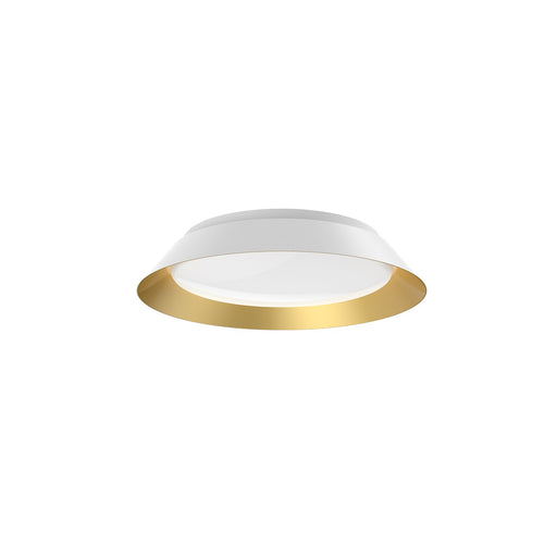 Jasper LED Flush Mount White/Gold