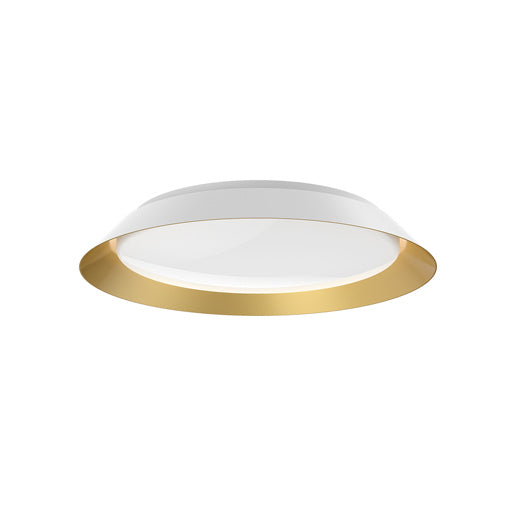 Kuzco Lighting - FM43419-WH/GD - LED Flush Mount - Jasper - White/Gold