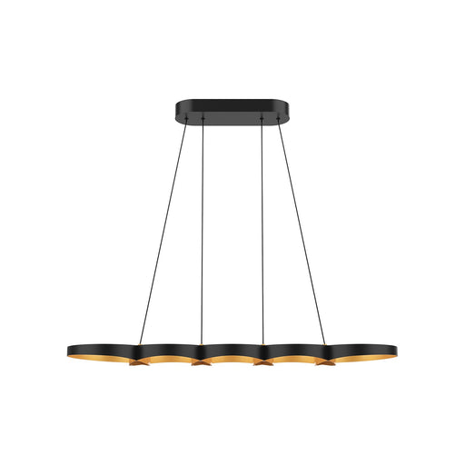 Kuzco Lighting - LP90838-BK/GD - LED Island Pendant - Maestro - Black/Gold