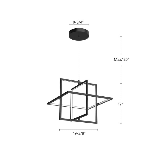 Kuzco Lighting - PD16320-BK - LED Pendant - Mondrian - Black