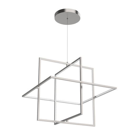 Mondrian LED Pendant Brushed Nickel