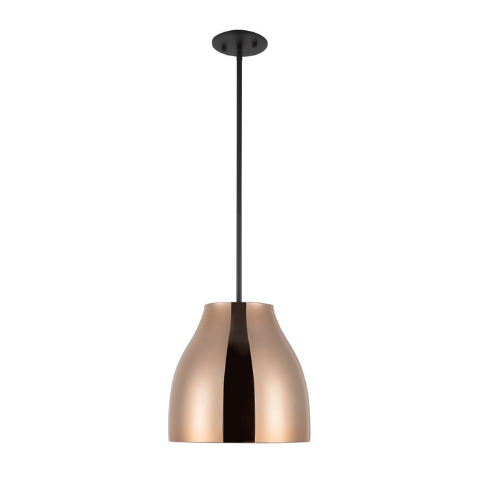 Kuzco Lighting - PD62012-BK/CP - LED Pendant - Trinity - Black/Copper