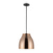 Kuzco Lighting - PD62012-BK/CP - LED Pendant - Trinity - Black/Copper