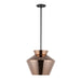 Kuzco Lighting - PD62013-BK/CP - LED Pendant - Trinity - Black/Copper