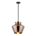 Kuzco Lighting - PD62013-BK/CP - LED Pendant - Trinity - Black/Copper