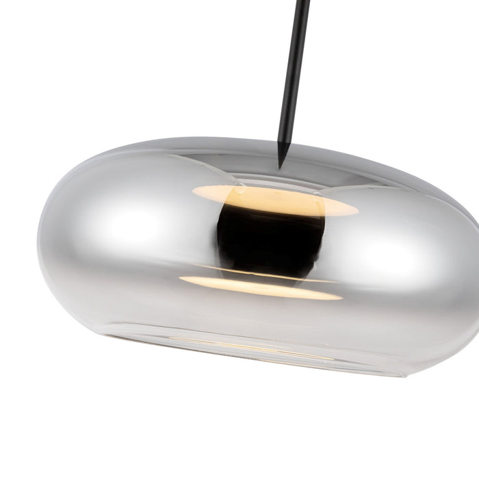 Kuzco Lighting - PD62014-BK/CH - LED Pendant - Trinity - Black/Chrome
