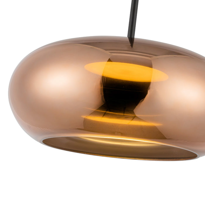 Kuzco Lighting - PD62014-BK/CP - LED Pendant - Trinity - Black/Copper