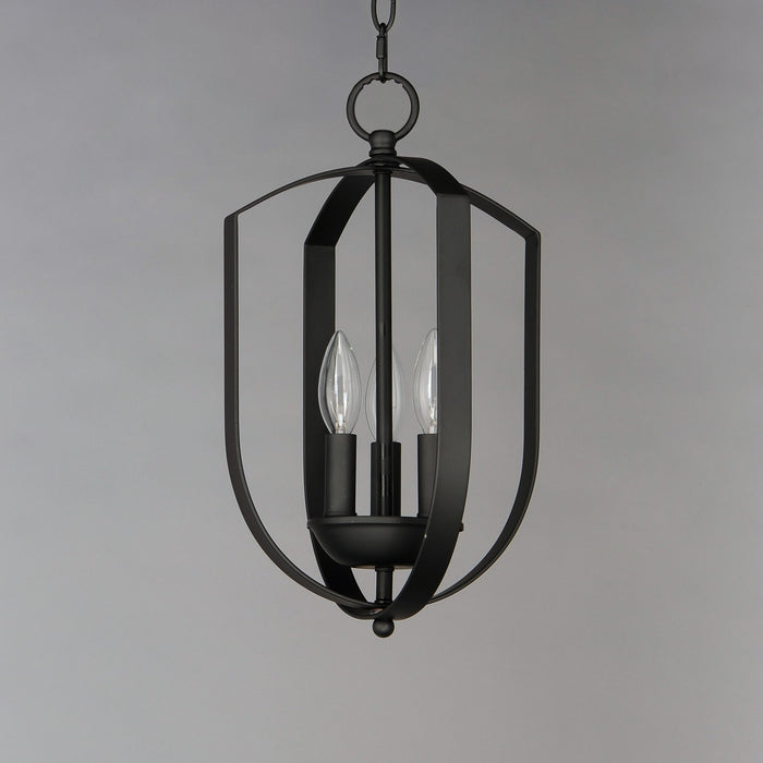 Maxim - 10033BK - Three Light Chandelier - Provident - Black
