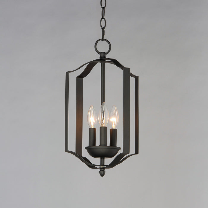 Maxim - 10035BK - Three Light Chandelier - Provident - Black