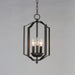 Maxim - 10035BK - Three Light Chandelier - Provident - Black