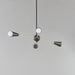 Maxim - 11264BKSBR - Four Light Pendant - Lovell - Black / Satin Brass