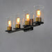 Maxim - 11844CDABBK - Four Light Bath Vanity - Sleek - Antique Brass / Black