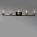 Maxim - 11845CDABBK - Five Light Bath Vanity - Sleek - Antique Brass / Black