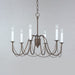 Maxim - 12166CHB - Six Light Chandelier - Plumette - Chestnut Bronze