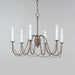 Maxim - 12166CHB - Six Light Chandelier - Plumette - Chestnut Bronze