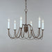Maxim - 12166CHB - Six Light Chandelier - Plumette - Chestnut Bronze