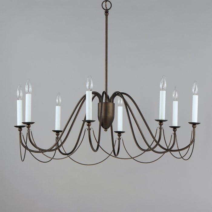 Maxim - 12168CHB - Eight Light Chandelier - Plumette - Chestnut Bronze
