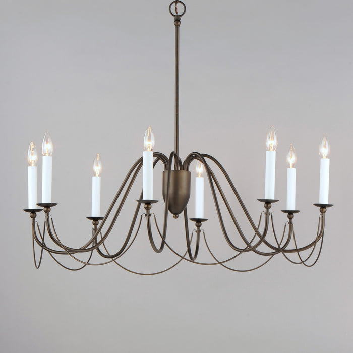 Maxim - 12168CHB - Eight Light Chandelier - Plumette - Chestnut Bronze