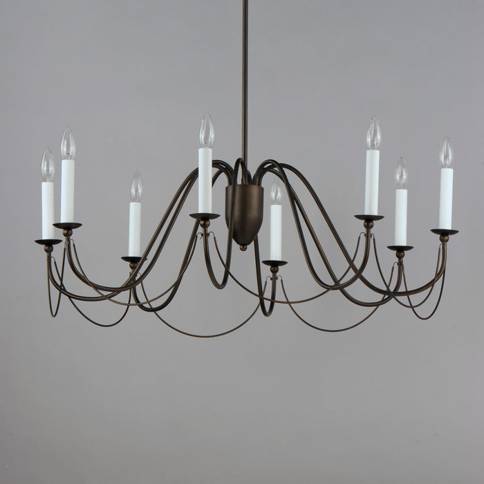 Maxim - 12168CHB - Eight Light Chandelier - Plumette - Chestnut Bronze