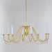 Maxim - 12168GL - Eight Light Chandelier - Plumette - Gold Leaf