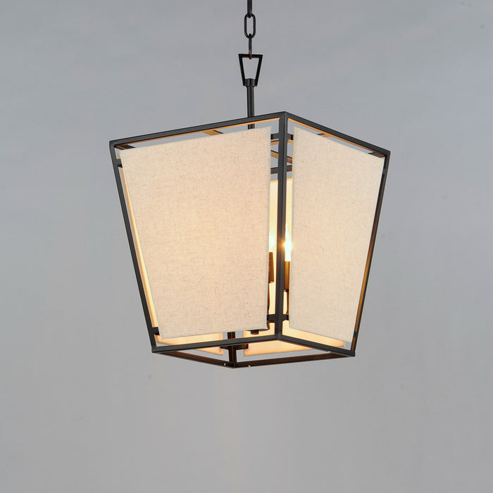 Maxim - 20264CVBK - Four Light Pendant - Montauk - Black