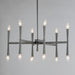 Maxim - 24626BK - 12 Light Chandelier - Rome - Black