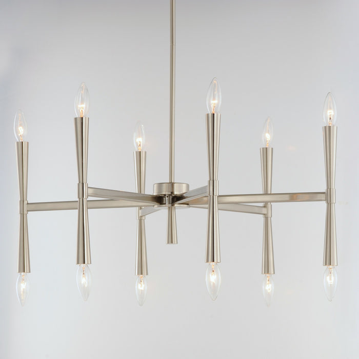 Maxim - 24626SN - 12 Light Chandelier - Rome - Satin Nickel
