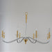 Maxim - 25378CLPCSBR - Eight Light Chandelier - Clarion - Polished Chrome / Satin Brass
