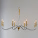 Maxim - 25378CLPCSBR - Eight Light Chandelier - Clarion - Polished Chrome / Satin Brass