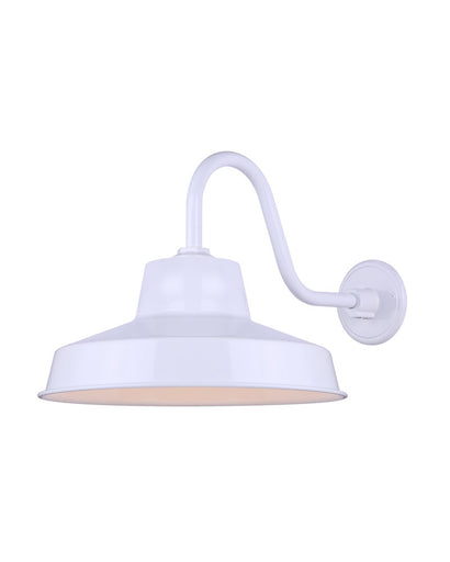 Barn Light One Light Outdoor Lantern White