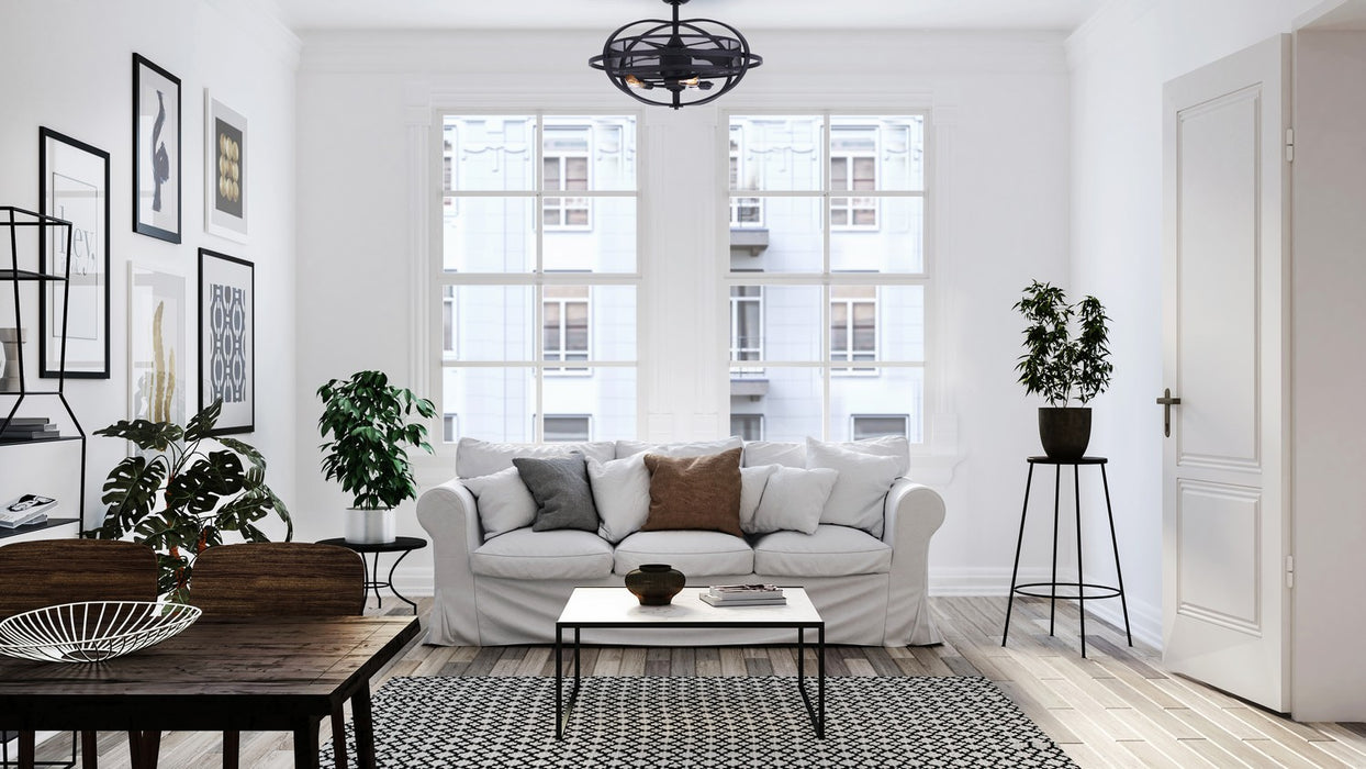 Canarm - CF24CYR3BK - 24 Inch Ceiling Fan - Cf24Cyr3Bk - Matte Black