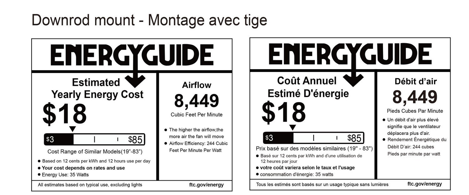 Canarm - CP56D10N - 56 Inch Ceiling Fan - Industrial Fan - Black