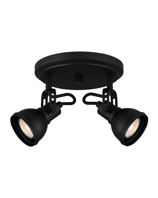 Canarm - ICW622A02BK10 - Two Light Ceiling/Wall Mount - Polo - Black