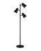 Canarm - IFL1056A66BK - Three Light Floor Lamp - Orli - Black